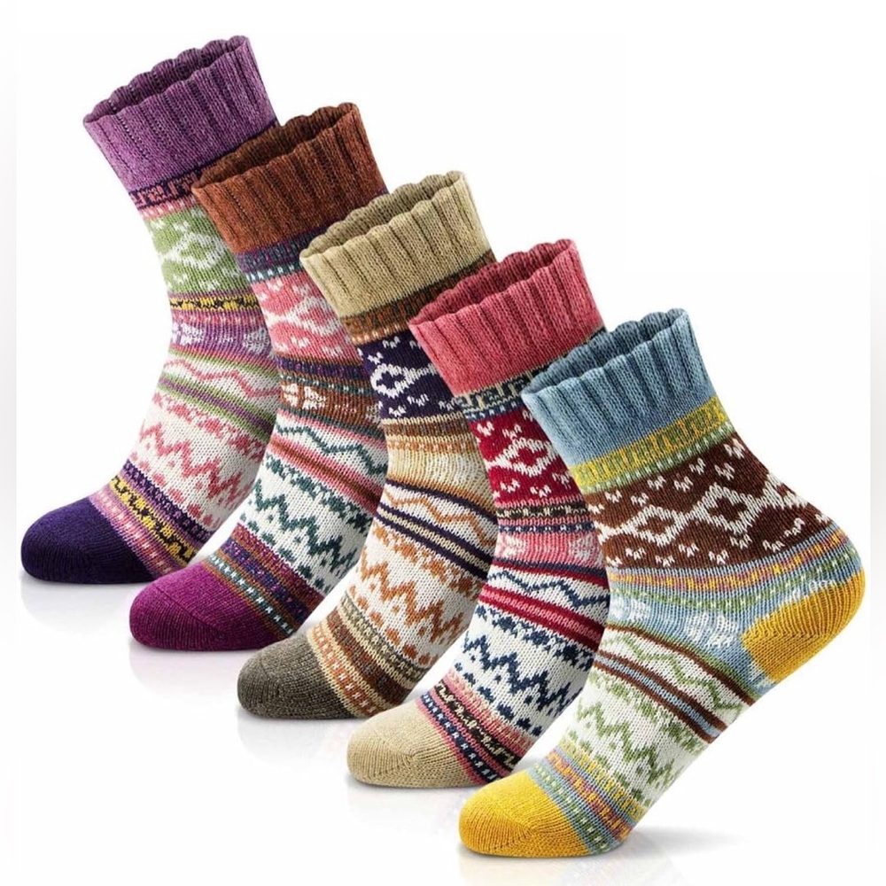 Fun Colored Wool Sock Gift Set - Picture 5 of 7